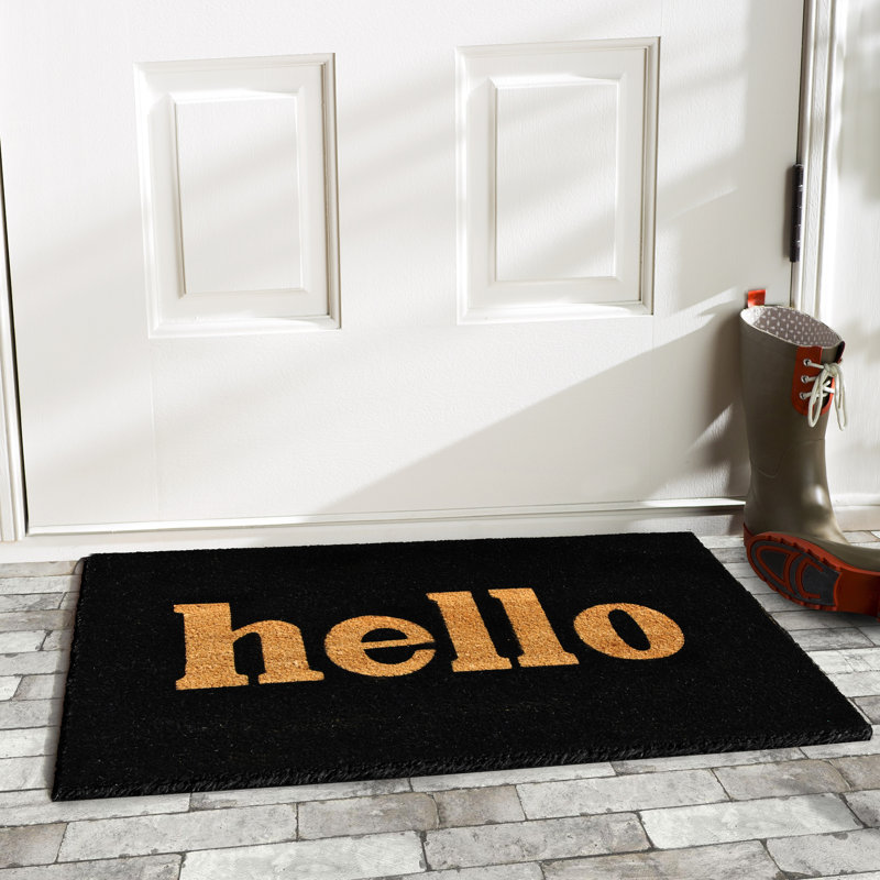 Home & More Hello Doormat & Reviews Wayfair